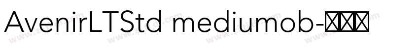 AvenirLTStd mediumob字体转换